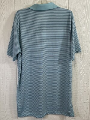 Men's PETER MILLAR Summer Comfort Polo Shirt Size XL Striped (hh46