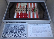Vintage Pleasantime Pacific Games Backgammon Tablette No. 400 Cork USA
