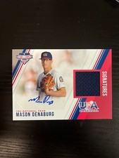 pre rookie card MASON DENABURG auto relic GAME jersey /299 stars stripes SP SSP