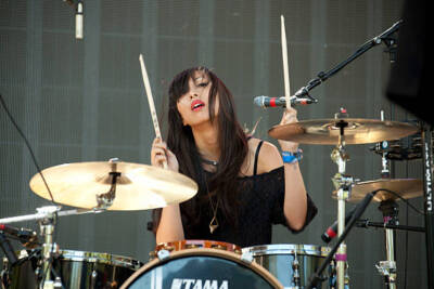 Sandy of The Dum Dum Girls at 2012 Lollapalooza at Grant Park on A- Old Photo 1