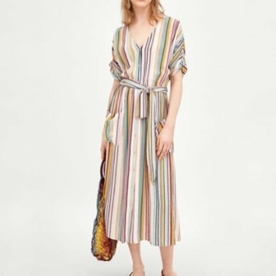 zara casual midi dress