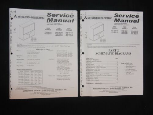 Mitsubishi Service Manual V20A,C,C+ Chassis/ VS-50111, 48311, 55411, 73411 -2002 - Picture 1 of 1
