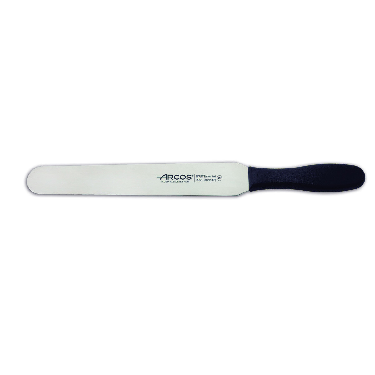 299125 Espatula Pastelera 25 Cm Negro - Arcos En Oferta Espátula Arcos Colour - Prof 299125 De Acero Inoxidable Nitrum Y Mango Ergonóm