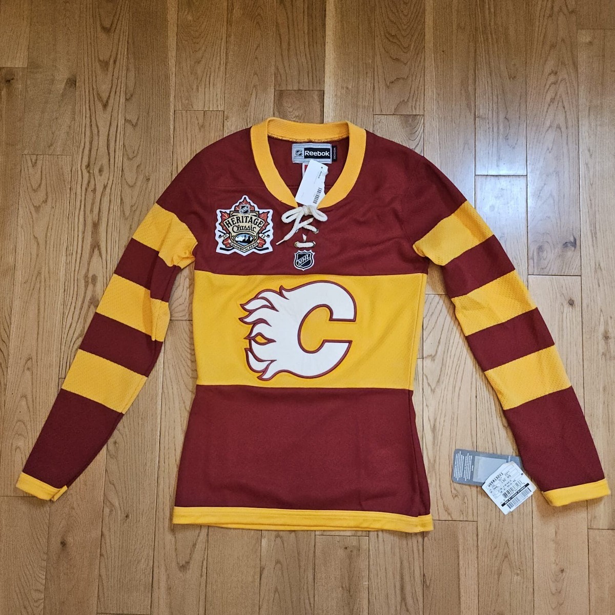 2011 Reebok Calgary Flames Heritage Classic NHL Hockey Jersey