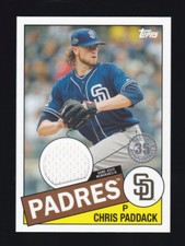 2020 Topps Series 1 #85TR-CP CHRIS PADDACK 1985 Topps Baseball Relic Card