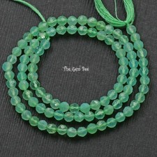 3.5mm Australian Chrysoprase Faceted Round Rondelle Beads 13 inch strand