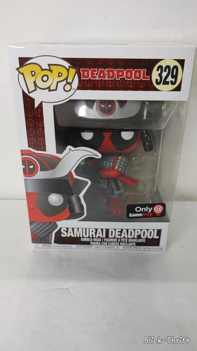 NEW FUNKO POP MARVEL #329 SAMURAI DEADPOOL GAMESTOP EXCLUSIVE VAULTED BOBBLEHEAD