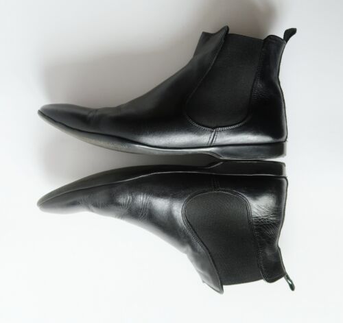 Botas Chelsea PRADA Vintage Cuero Negro Para Hombre Hechas en Italia - Imagen 3 de 8