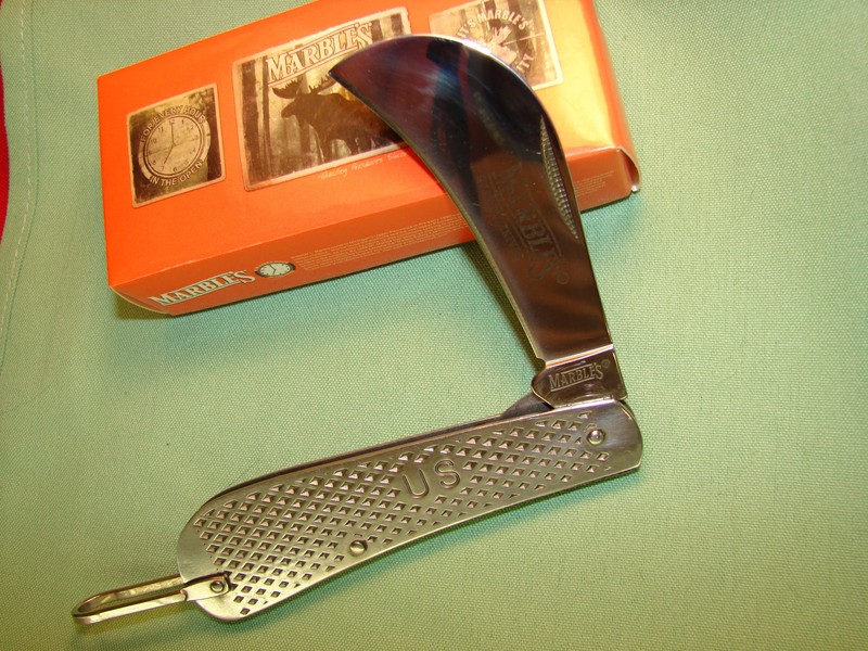 MARBLES QUALITY KNIVES  METAL HAWKBILL PRUNER KNIFE       4409 XX