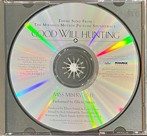 Elliott Smith– Theme Song From The Miramax Picture Soundtrack (CD, Promo) V.G +