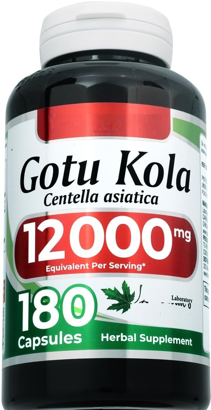 Gotu Kola 12000mg 200 Caps Gluten FreeNo Preservatives 4090₽