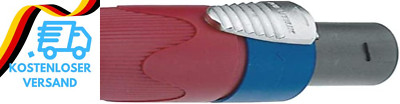 Neutrik NL4FX Standard 4-Poliger Speakon-Kabelstecker Und Roter Farbcode