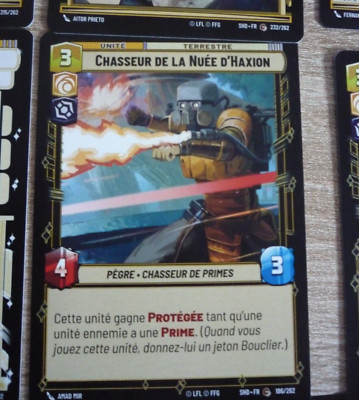 STAR WARS SHADOW OF THE GALAXY UNLIMITED CARD GAME TCG KARTE 186/262 SHD.FR NEUWERTIG