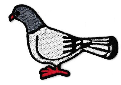 un écusson patches Application Aufnähwappen motif 8 x 7 cm pigeon oiseau 02023