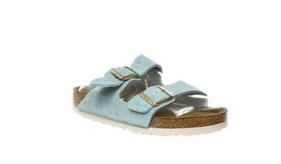 Birkenstock Womens Arizona Soft Footbed Light Blue Suede EUR 39 (1403688) 822698061800 | eBay
