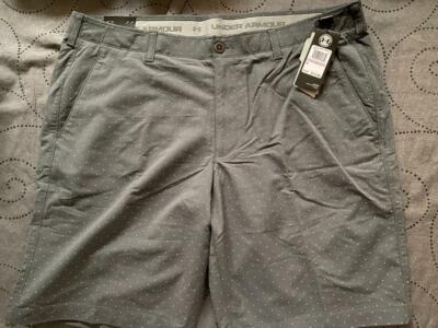 under armour mens dress shorts Sz 40 Navy Blue with Pin Stripes Pockets Golf ups that keep your muscles ready Men's Elevated Woven 2.0 8.25"