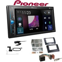 Pioneer Multimedia Autoradio Bluetooth Dab+ FüR Fiat Stilo 2001-2008 Schwarz