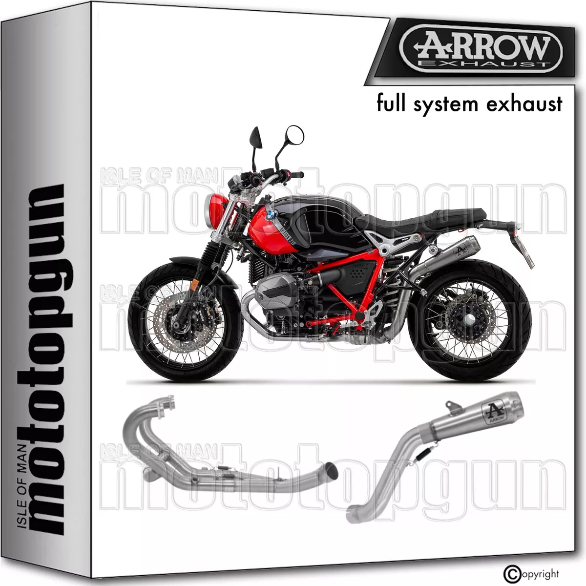 ARROW RC FULL SYSTEM EXHAUST PRO RACE BMW R NINE T SCRAMBLER 21 23