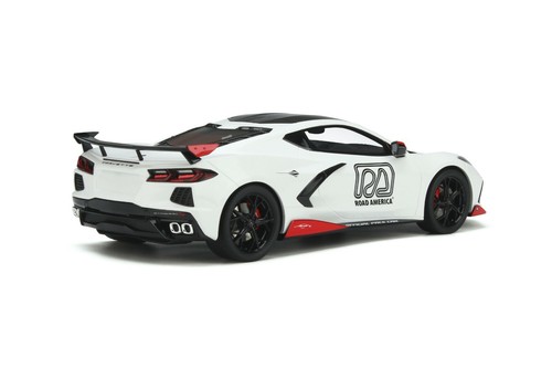 CHEVROLET CORVETTE C8 PACE CAR 2020 ARCTIC WHITE GT370 Modellauto 1:18 Neu OVP - Picture 2 of 11