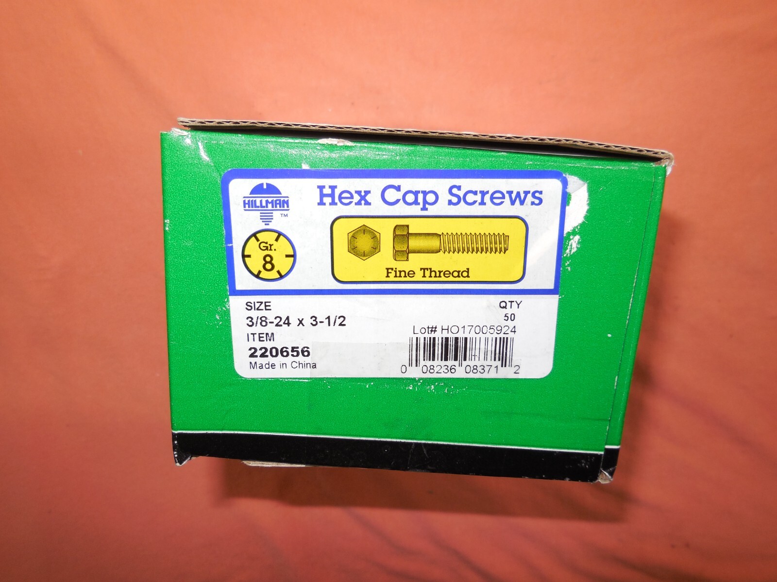 3 8 24 X 3 1 2 Grade 8 Hex Cap Screw Plated 50 Pack HILLMAN 220656 3-8-24-x-3-1-2-grade-8-hex-cap-screw-plated-50-pack-hillman-220656