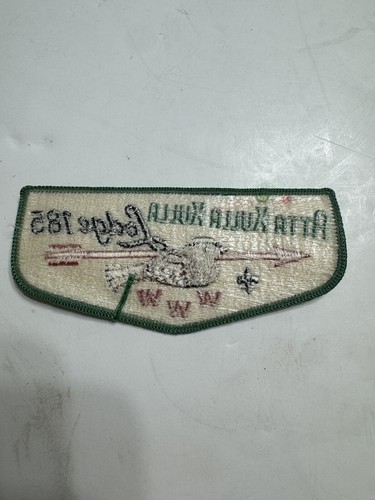 Boyscout OA Vigil Flap Lodge 185 Atta Kulla Kulla Greem Border - Picture 6 of 12