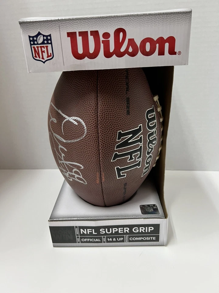 Warren Sapp Autographed NFL Football Authentic - Hall Of Fame Tampa Bay Bucs - Image 2 of 3