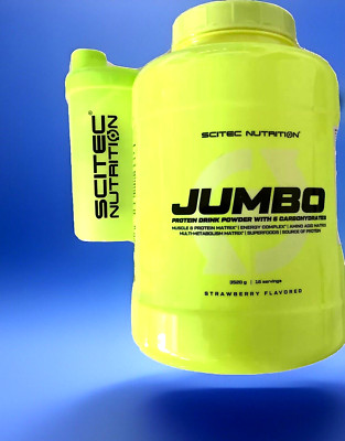 (13,78 /kg)Scitec Nutrition Jumbo 3,52kg Mass Gainer 3520g+Bonus Shaker
