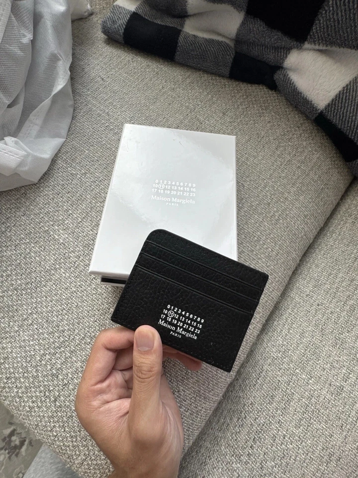 Cartera con tarjetero de cuero negro Maison Margiela Foto 4 de 4