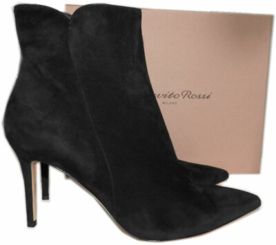 Italian Footwear Sergio Rossi Suede Ankle Boots Sergio Rossi