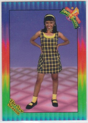 M) 1995 Saban Power Rangers The New Season Trading Bonus Card #2 Aisha Yellow
