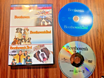 Beethoven Collection 1 2 3 DVD Movie Triple Feature Kids Family
