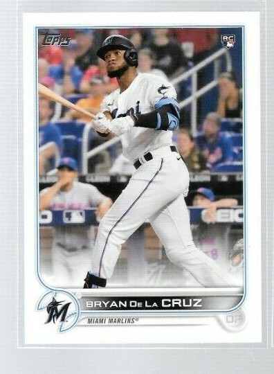 2022 Topps Bryan De La Cruz Rookie #22 Marlins