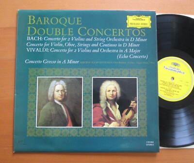 DG 135 082 Baroque Double Concertos Oistrakh Richter Baumgartner Stereo NM/VG