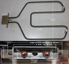 REPLACEMENT HEATING ELEMENT ONLY FOR OUTDOOR  ELECTRIC SMOKER BBQ GRILL