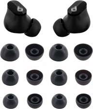 Replacement Silicone Ear Tips for Beats Studio Buds 6 Pairs S/M/L Black