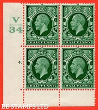 SG. 439 variety N46 ½d. Green. A fine lightly mounted mint " Control V34 B34210