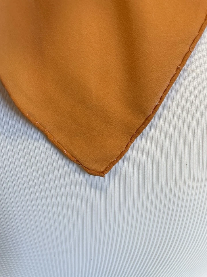 AS# Christian Dior шелковый шарф джунгли леопард печать оранжевый фиолетовый квадратный винтажный - Изображение 3 из 4