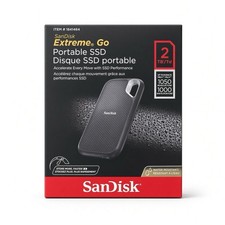SanDisk NVMe Extreme Go Portable 2TB External SSD USB 3.2 Gen 2 USB-C