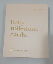 Baby Milestone Cards For Modern Mamas And Papas NEW Fox  Fallow FAST Shipping
