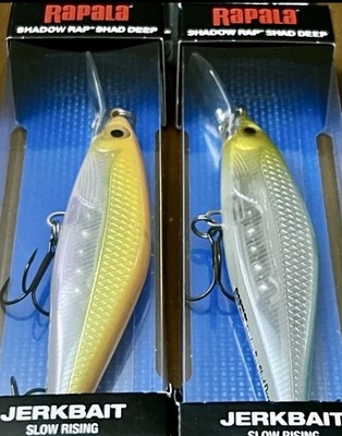 3 Rapala Shadow Rap Shad Deep 09 SDRSD09 Minnow Jerkbait Lures IMPOSTER/BLUE BCK