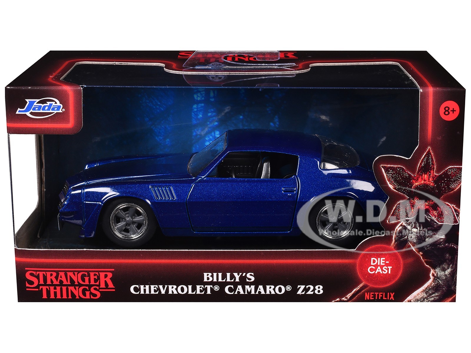BILLY'S CHEVROLET CAMARO Z28 BLUE "STRANGER THINGS" 1/32 DIECAST BY JADA 31113