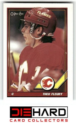 1991-92 O-Pee-Chee #282 Theo Fleury Calgary Flames