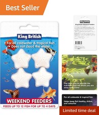Healthy Shrimp Block Fish Feeders - 4 Pack for Tropical & Coldwater Fish Care