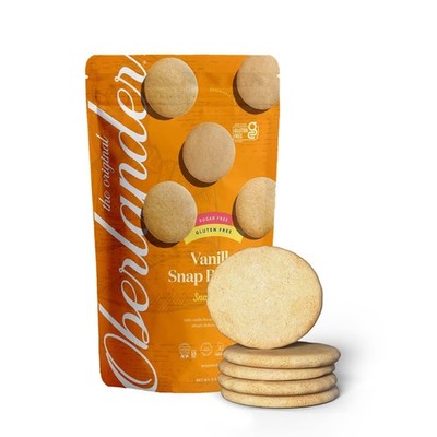 Oberlander Kosher For Passover Snackable ''SUGAR FREE''Vanilla Snap Cookie 1 Pack