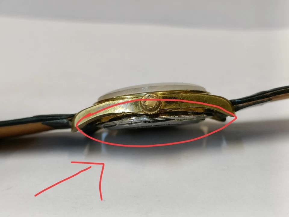 TITONI AIRMASTER CUERDA PÁTINA ESFERA BLANCA 303-305 SUIZO HOMBRE ESTADO DE FUNCIONAMIENTO Foto 4 de 4