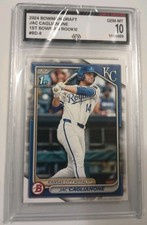 Graded GEM -MT 10 2024 Bowman Draft - Jac Caglianone #BD-8 (RC). A Pristine Card