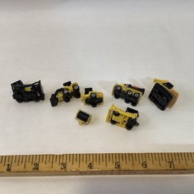 Vintage Lot 1980s Construction Galoob Micro Machines 6 Vehicles Read **