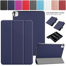 Case For iPad Pro 11 Inch 5th Generation 2024 M4 Trifold Stand Leather Cover