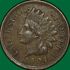 1904 Indian Head Cent Choice Extremely Fine XF+ Coin #42827