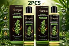 2 Pack Organic Rosemary Hair Growth Shampoo for Women and Men-Natural Thickening